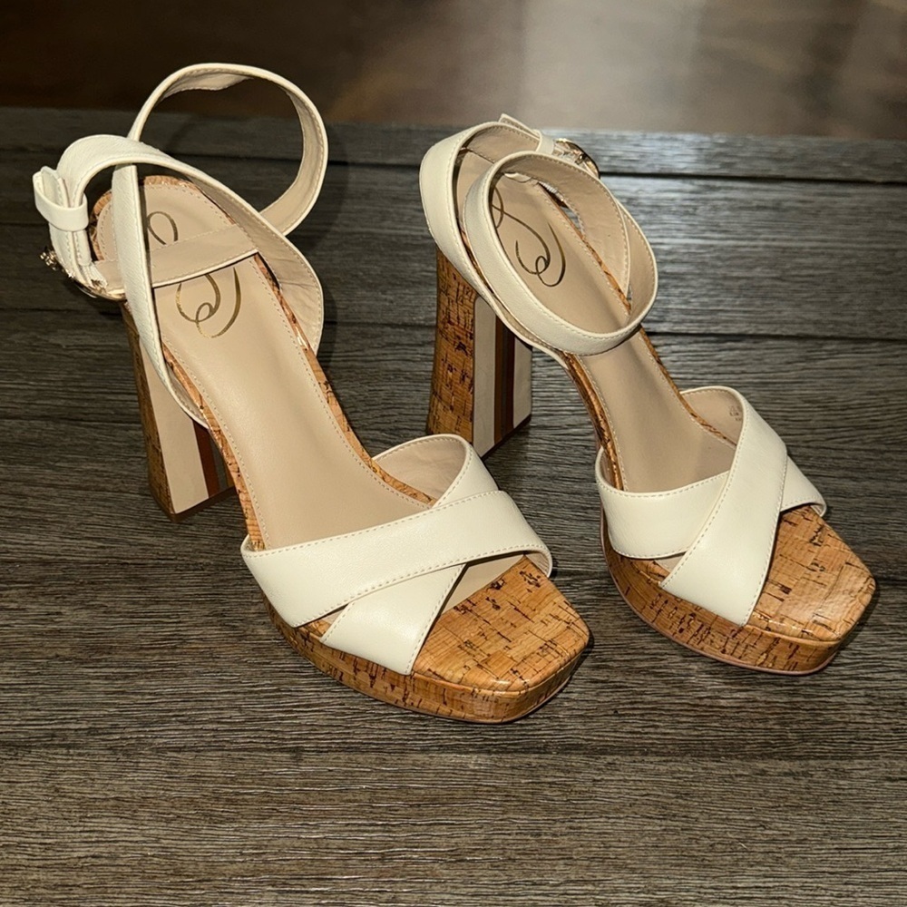 Sam Edelman Kayna Platform Sandal Modern Ivory